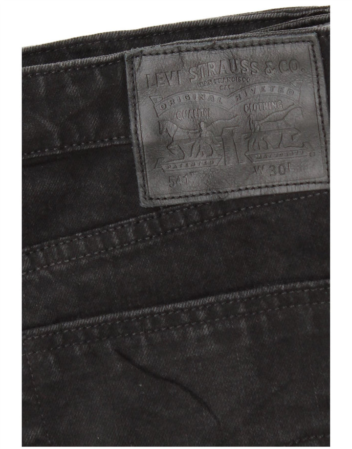 LEVI'S Short en Jean 541 W30 Homme Noir Moyen Coton