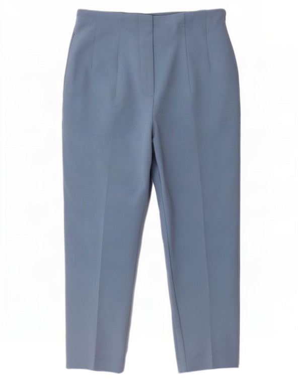 Marks & Spencer Pantalon court pour femme UK 12 Medium W30 L24 Bleu