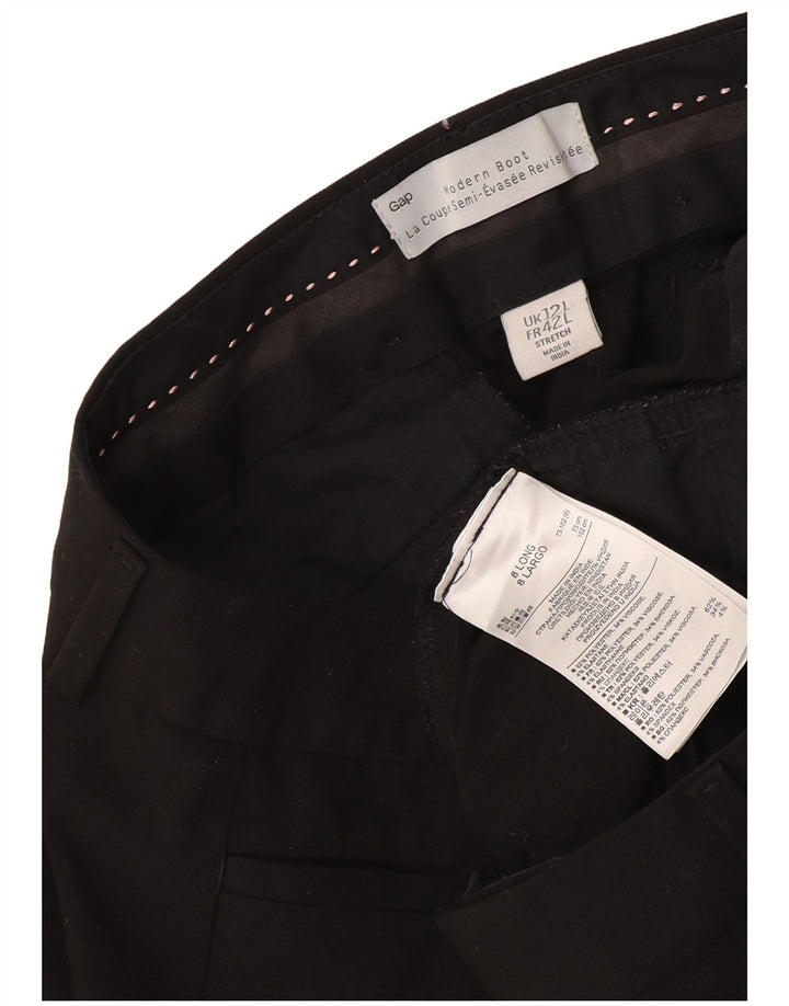 Gap Pantalon de costume bootcut moderne pour femme UK 12 Medium W34 L34 Noir