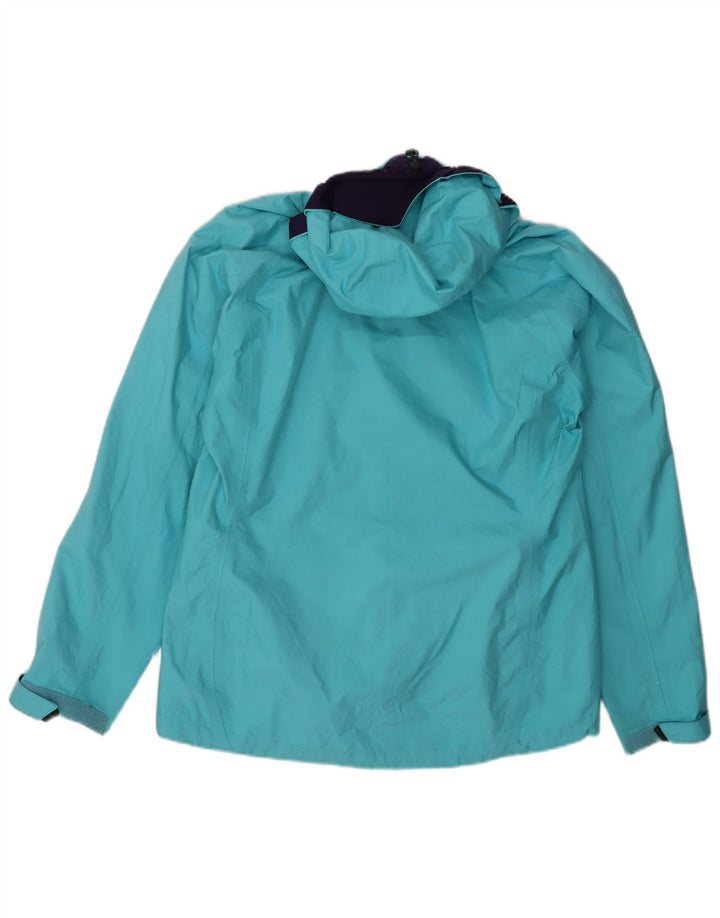 Adidas Clima Proof imperméable à capuche pour femme UK 16 Large Bleu Polyester