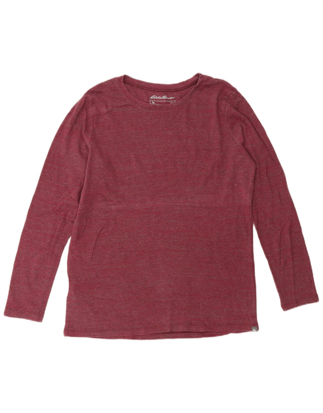 Eddie Bauer Haut à manches longues pour femme UK 14 Grand coton bordeaux