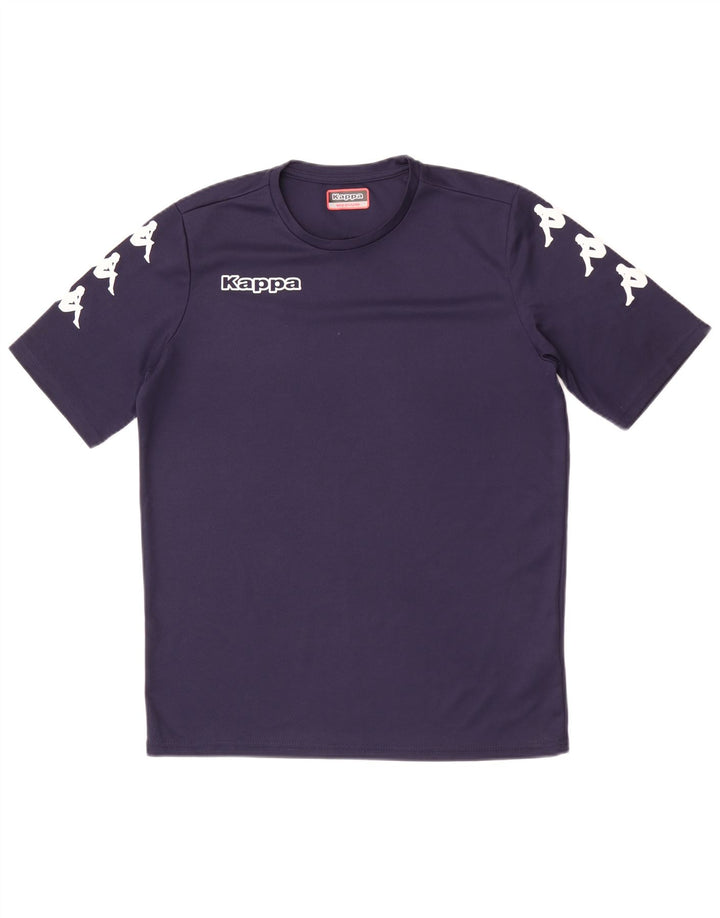 Kappa T-Shirt Graphique Homme Bleu Marine Moyen Polyester