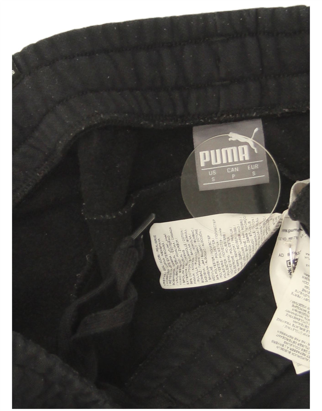Puma Pantalon de survêtement pour homme en coton noir Taille S