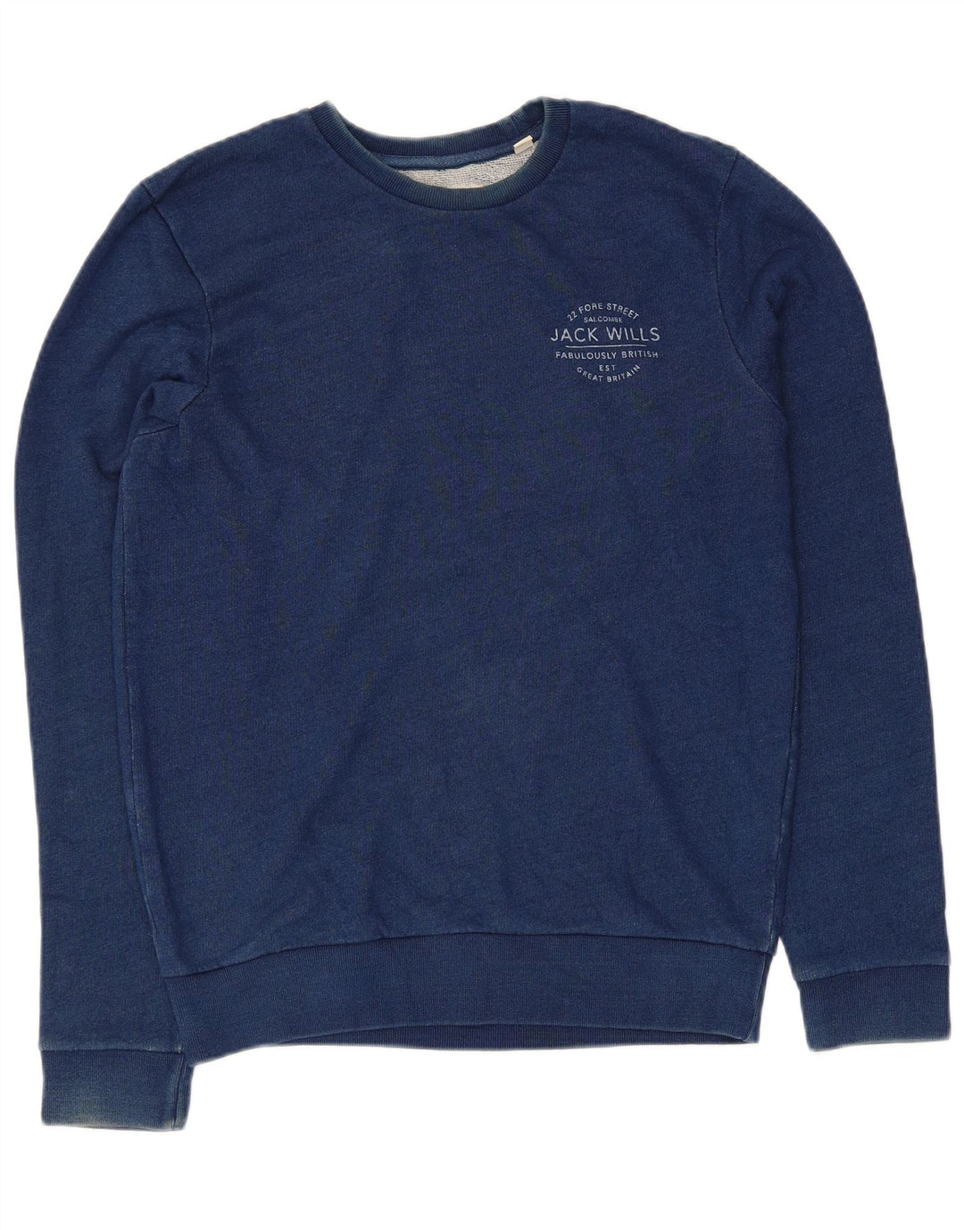 JACK WILLS Sweat-Shirt Homme Petit Bleu Coton
