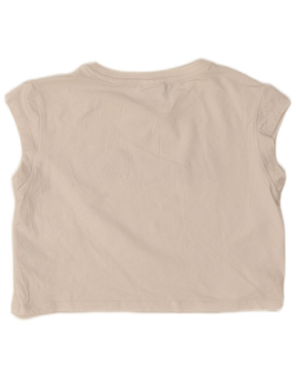 Zara T-Shirt Graphique Fille 11-12 ans Blanc Coton