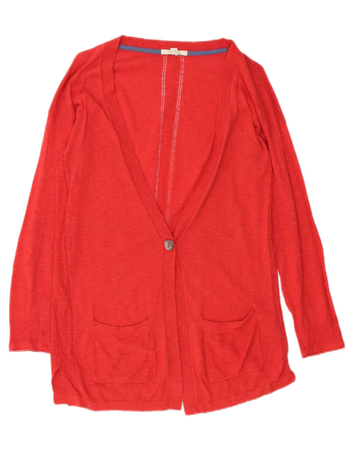 White Stuff Womens Longline Oversized Cardigan Sweater UK 10 Small Red