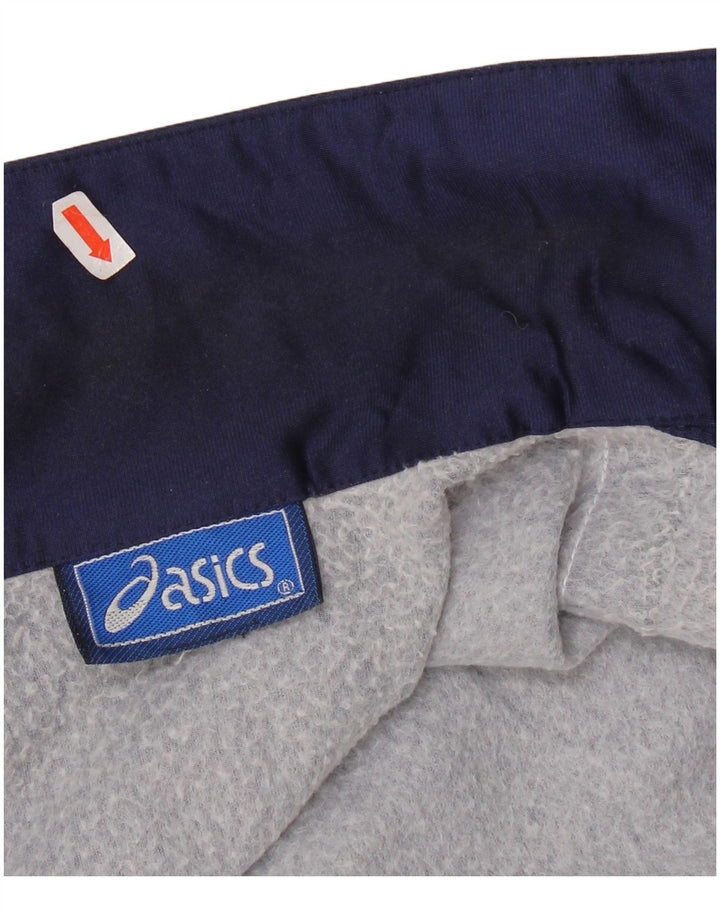 Asics Veste de Survêtement Graphique Homme Bleu Marine Moyen Colorblock Sports