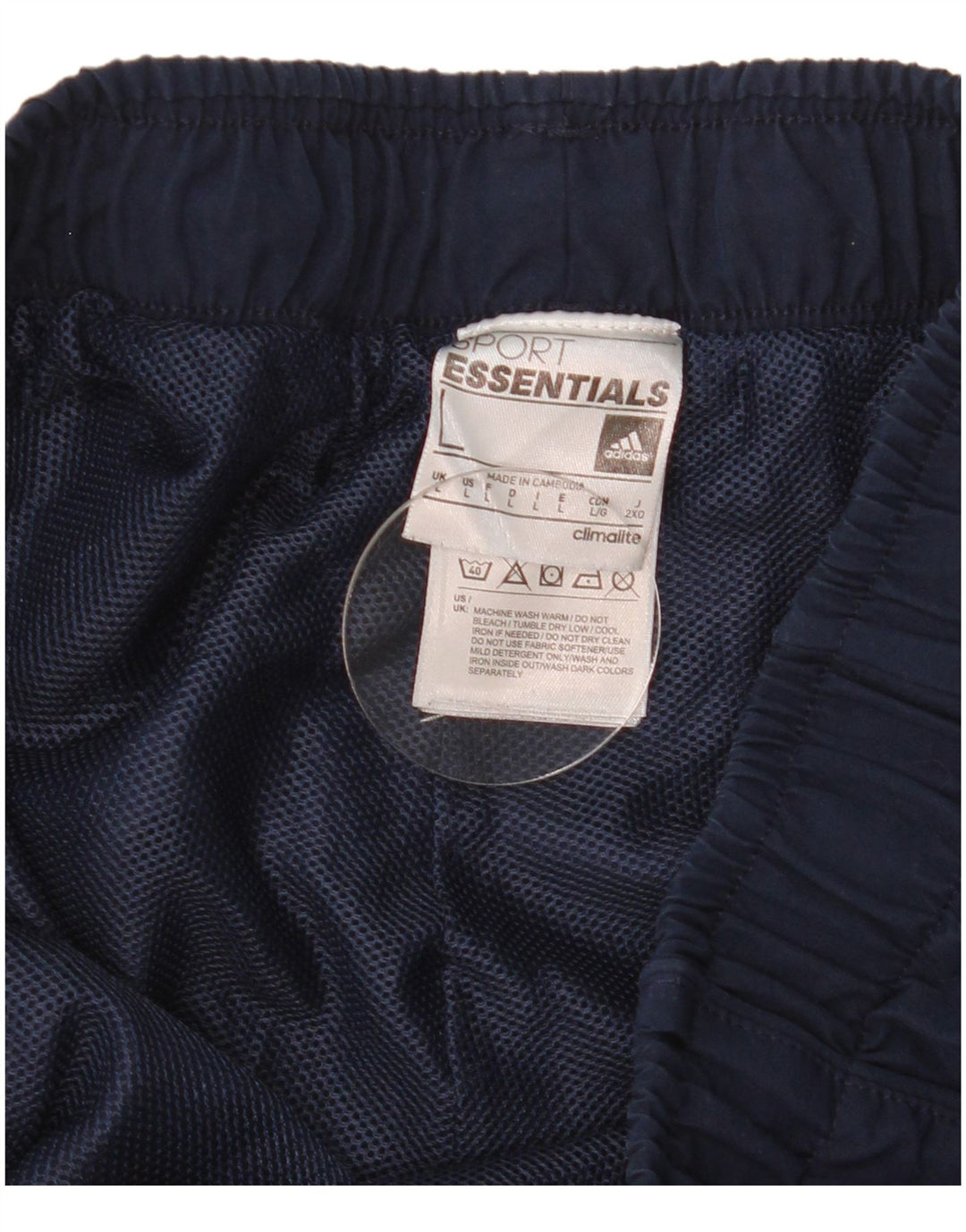 Adidas Hommes Climalite Sport Shorts Grand Bleu Marine Polyester