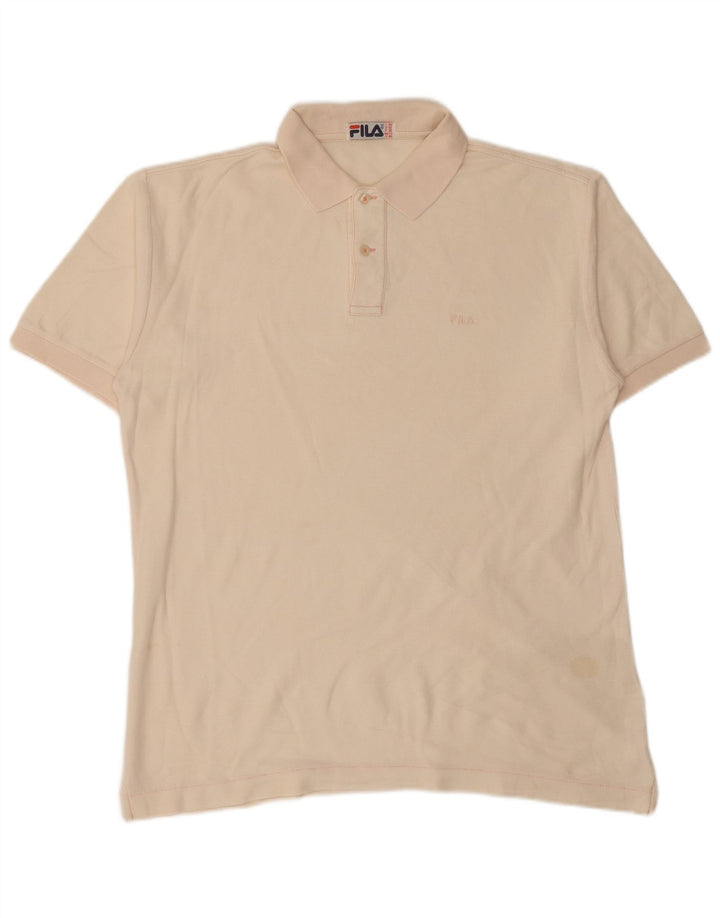FILA Polo Homme IT 52 Large Rose Coton