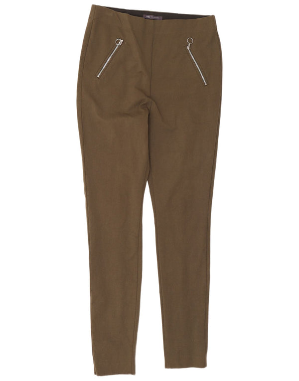 Marks & Spencer Pantalon décontracté skinny pour femme UK 12 Medium W30 L29 Kaki