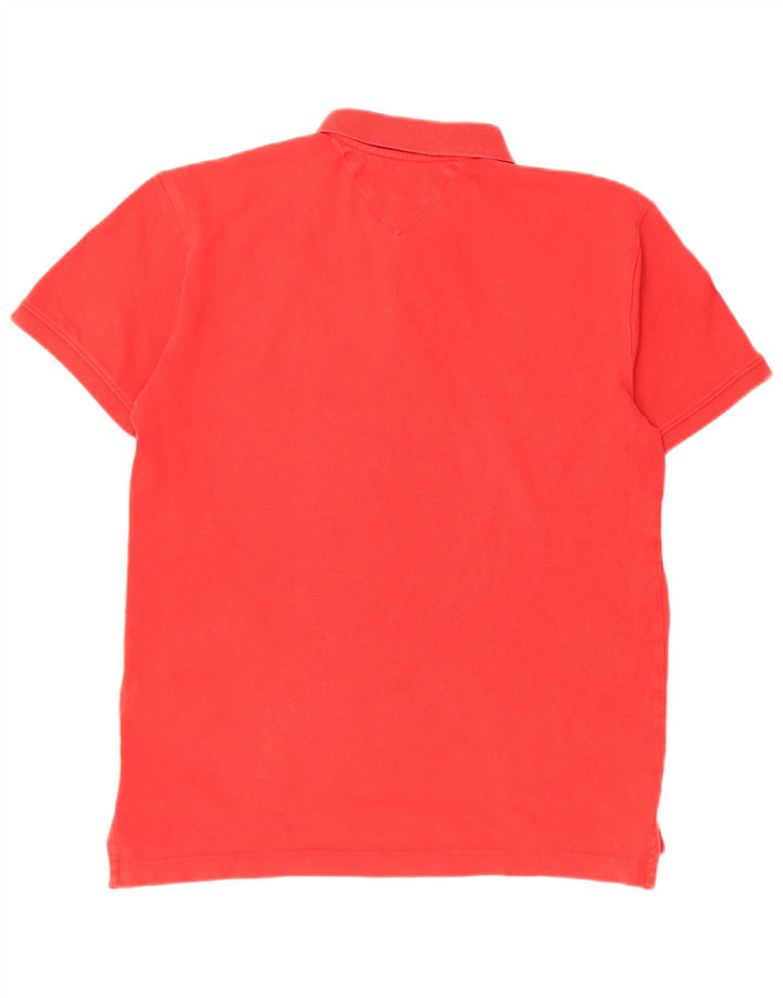 Tommy Hilfiger Polo Homme Rouge Moyen Coton