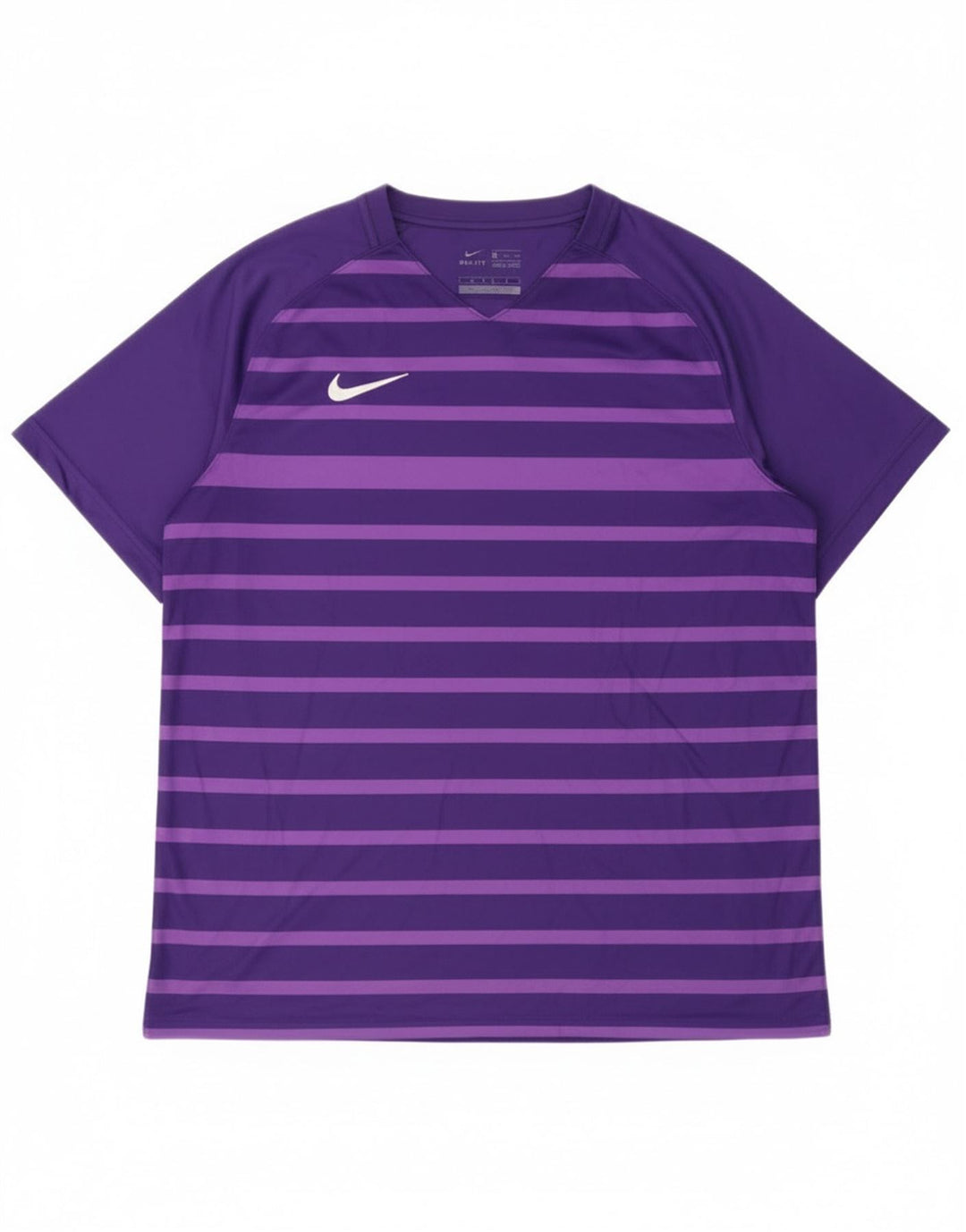 Nike T-shirt Dri Fit pour homme en polyester rayé violet 2XL