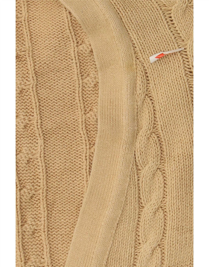 Benetton Pull Cardigan Homme IT 48 Coton Beige Moyen