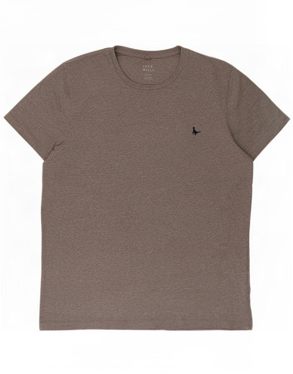 Jack Wills T-Shirt Homme Gris Moyen Moucheté Coton