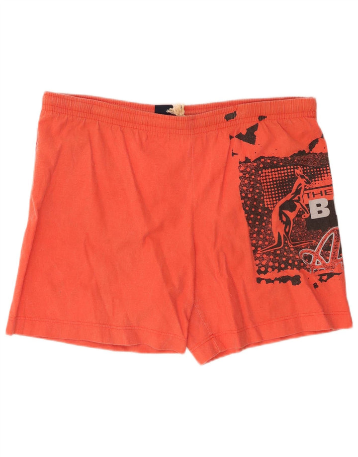 AUSTRALIAN L'ALPINA Short de bain graphique pour homme IT 50 Orange moyen