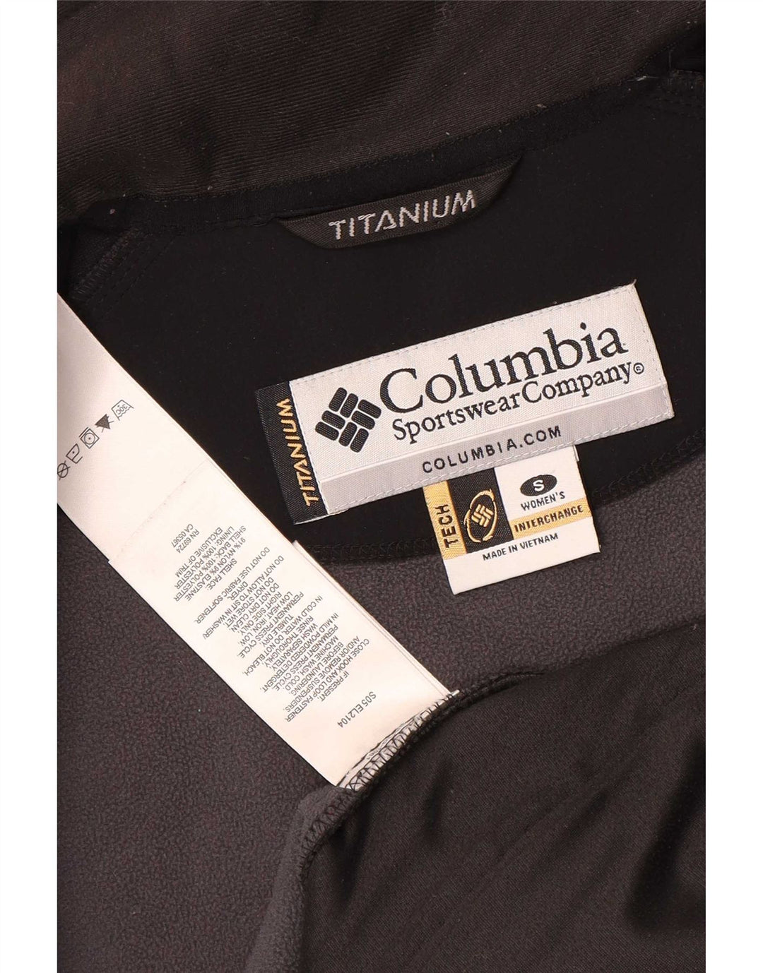 Columbia Womens Interchange Liner Windbreaker Jacket UK 10 Small Black