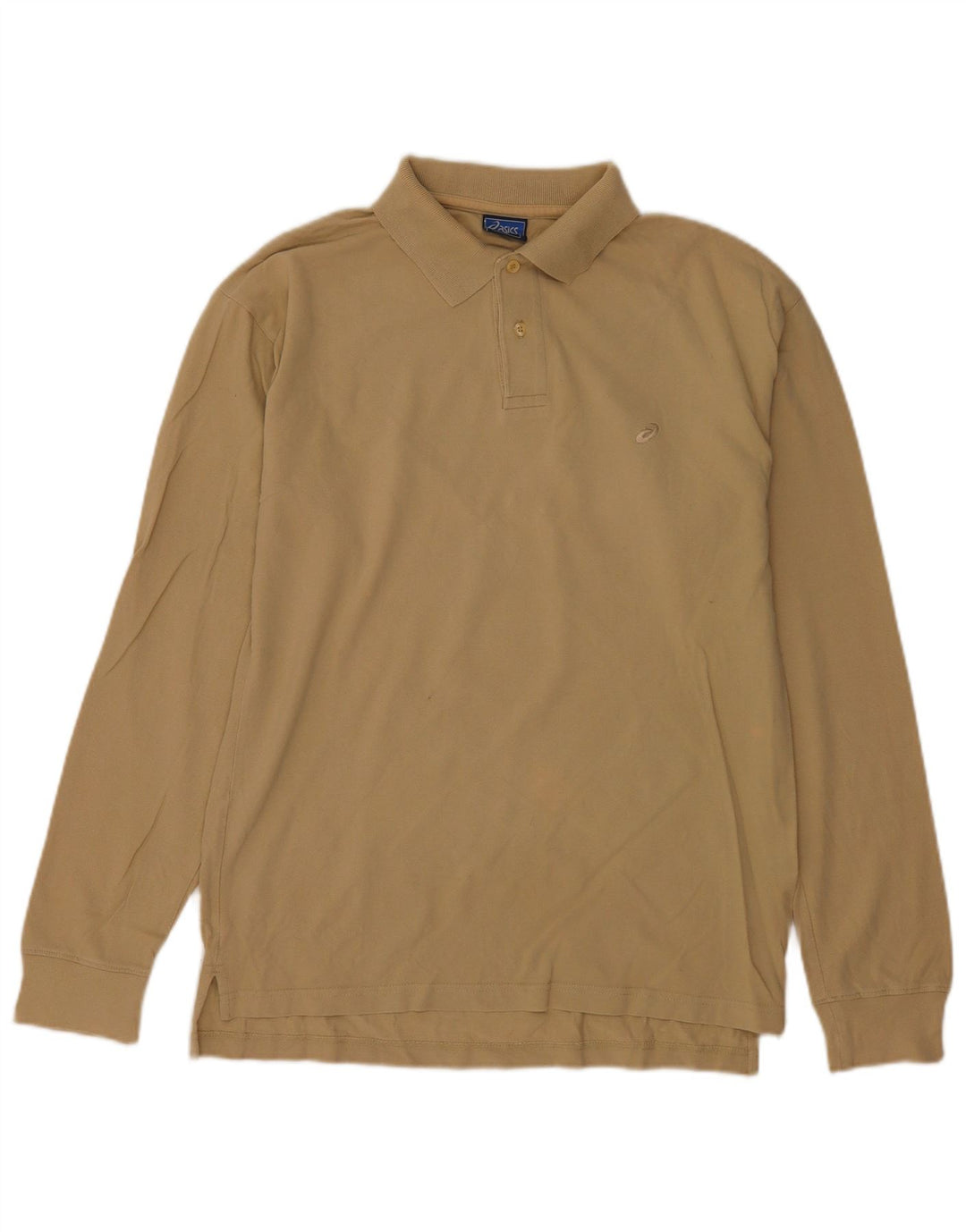 Asics Polo à Manches Longues Homme Beige Moyen