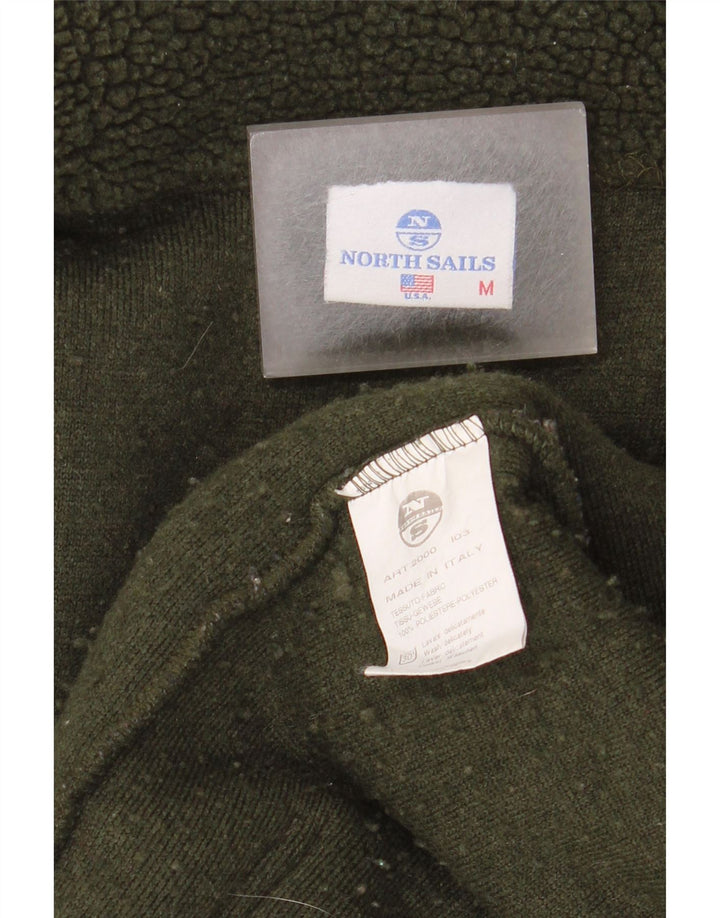 North Sails Veste polaire graphique pour homme UK 38 Vert moyen Polyester