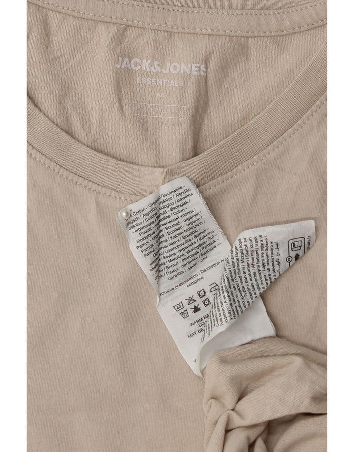 JACK & JONES T-Shirt Homme Beige Moyen Coton