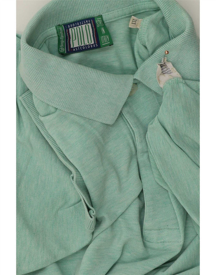 Sergio Tacchini Polo Homme Vert Moyen Moucheté Coton