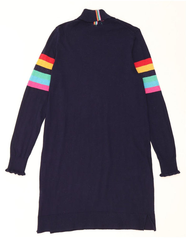 Joules Robe pull à col roulé pour femme UK 10 Small Bleu marine rayé