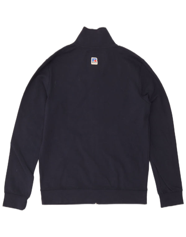 Hugo Boss Veste de survêtement pour homme Bleu marine moyen Viscose