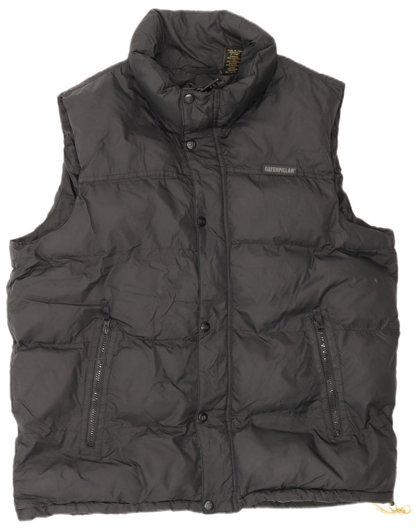 Caterpillar Gilet rembourré pour homme UK 42 XL Noir Nylon