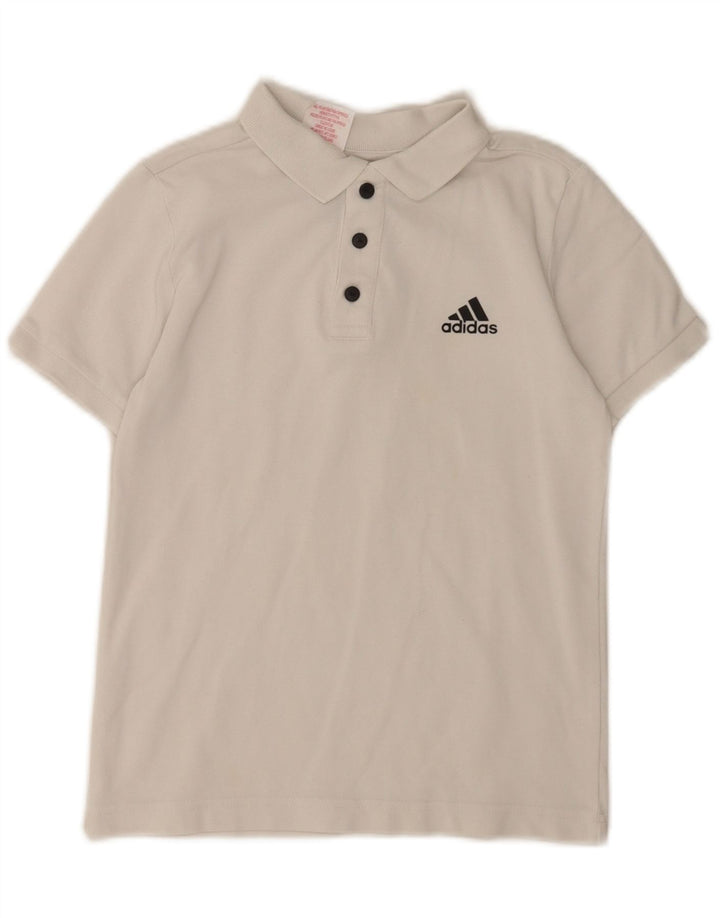 Polo Adidas Garçon 9-10 ans Blanc