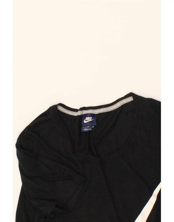 NIKE Womens Graphic T-Shirt Top UK 14 Medium Black Polyester Vintage Nike and Second-Hand Nike from Messina Hembry 