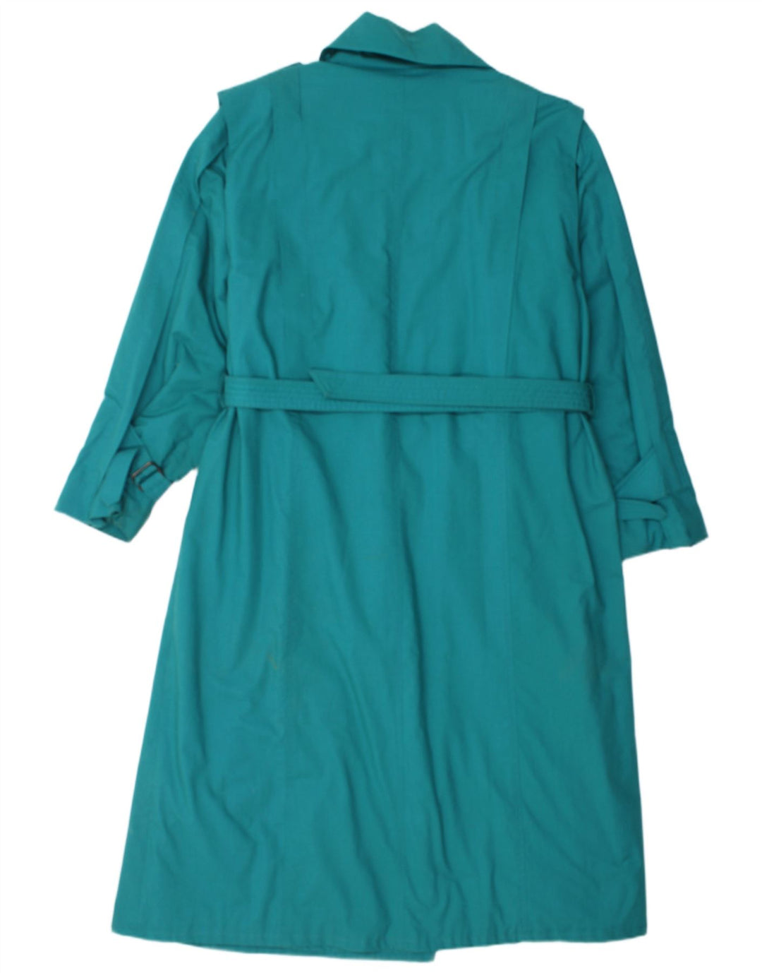 NINO Trench-Coat Femme UK 44 Large Turquoise Polyester