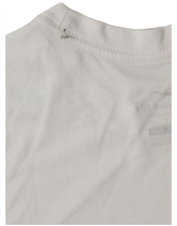 Nike Hommes Dri Fit Graphic T-Shirt Haut Petit Blanc Polyester