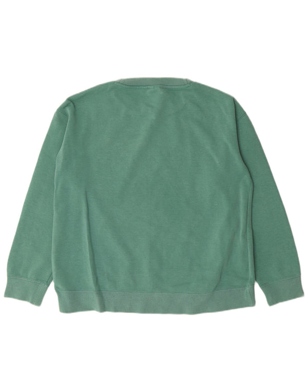 Adidas Womens Sweatshirt Jumper UK 8 Small Green Cotton