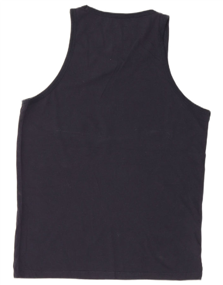 Jack & Jones Débardeur Graphique Coupe Slim Homme Bleu Marine Large