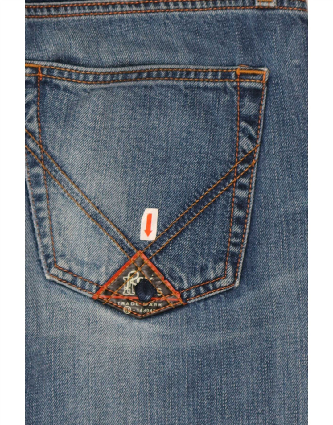Roy Rogers Jean Slim Homme IT 47 Medium W33 L33 Bleu Coton