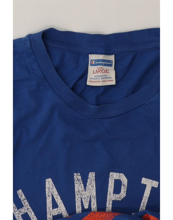 CHAMPION T-Shirt Graphique Homme Grand Bleu