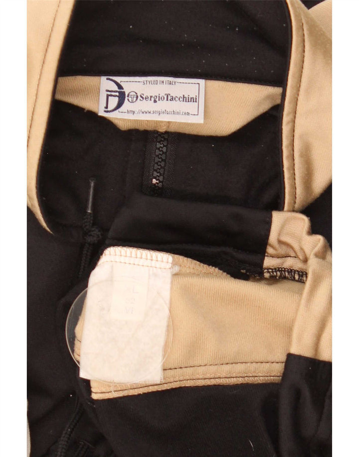 Sergio Tacchini Veste de survêtement pour homme XL Noir Colourblock
