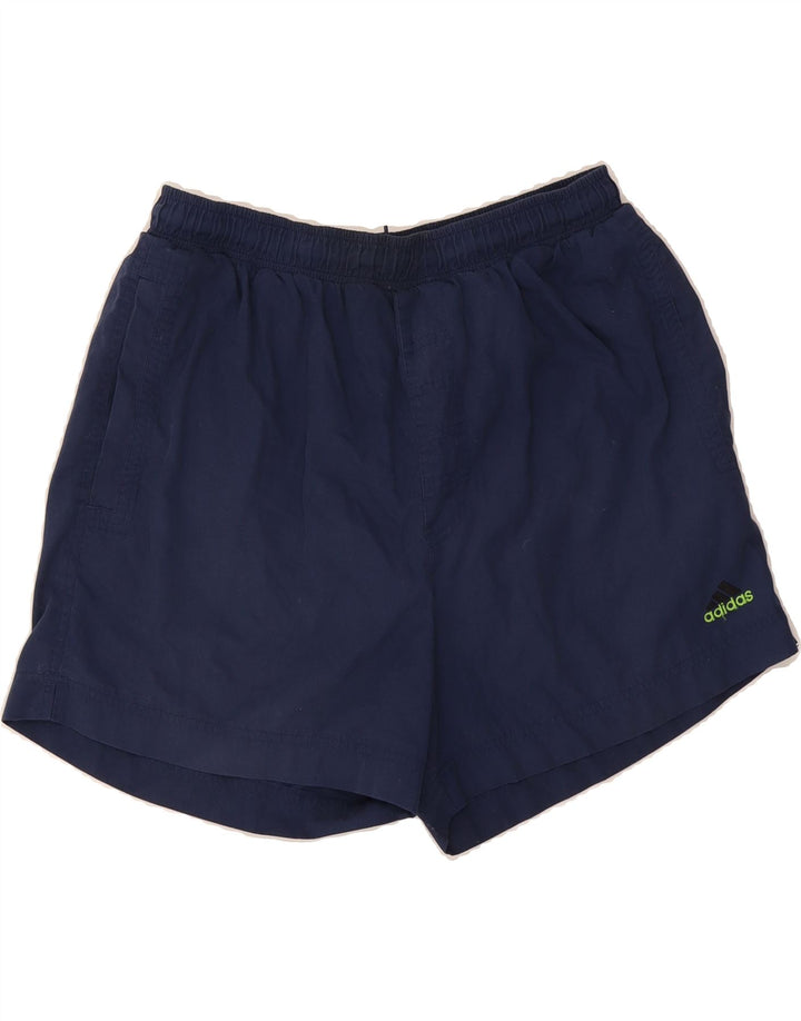 ADIDAS Mens Sport Shorts Large Navy Blue Polyester Vintage Adidas and Second-Hand Adidas from Messina Hembry 