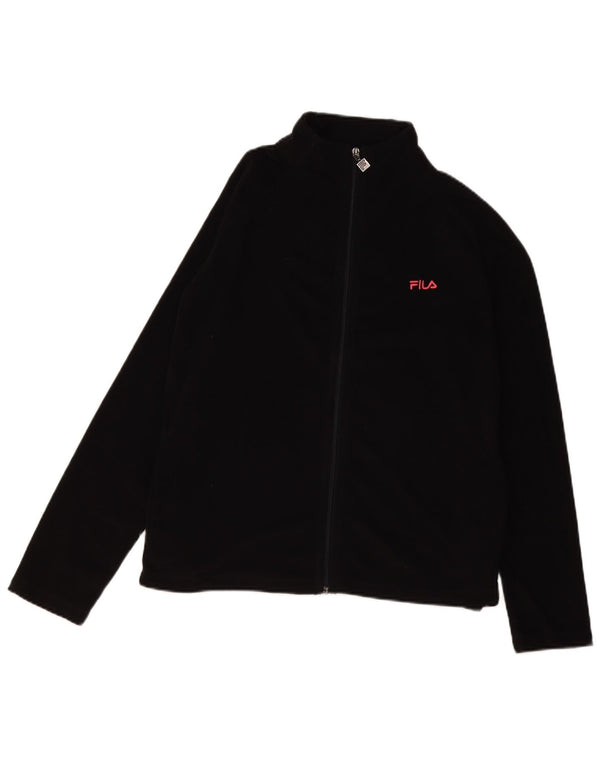 Fila Veste polaire femme UK 16 Large Noir Polyester