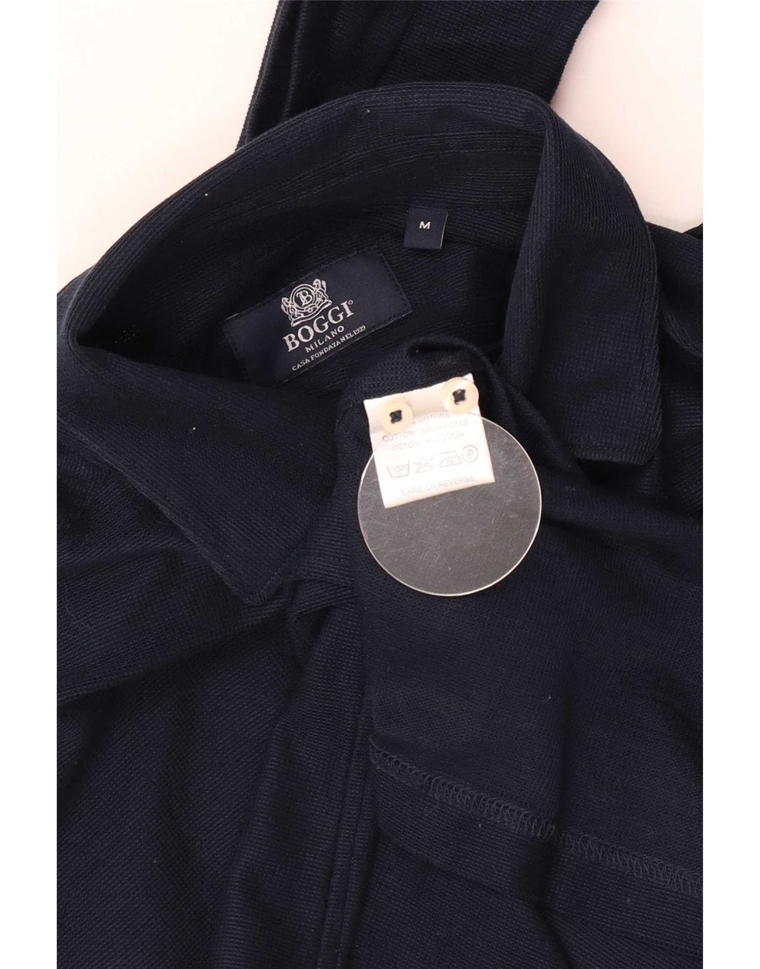 Boggi Chemise Pull Homme Bleu Marine Moyen Coton