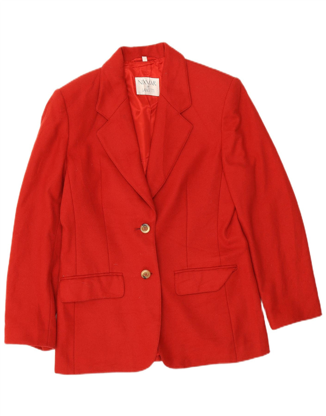 Nixmar By Lancetti Veste blazer à 2 boutons pour femme IT 44 Rouge moyen