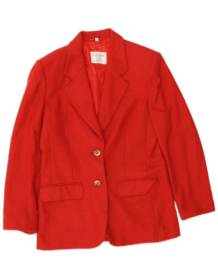 Nixmar By Lancetti Veste blazer à 2 boutons pour femme IT 44 Rouge moyen