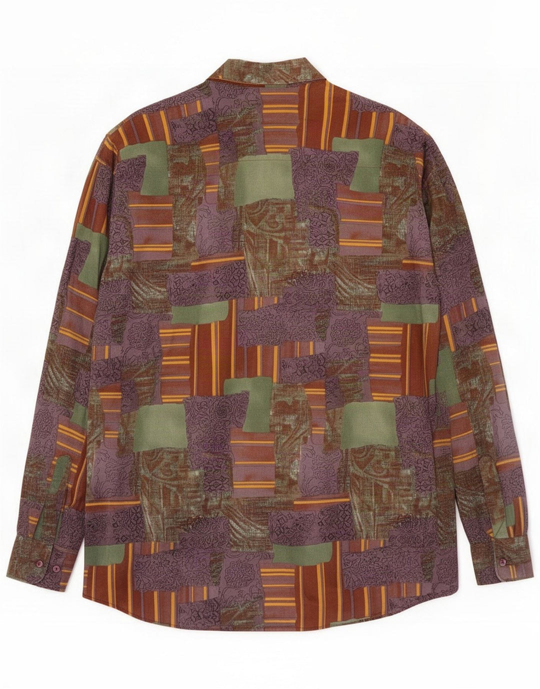 Angelo Litrico Chemise Homme Large Patchwork Multicolore Viscose