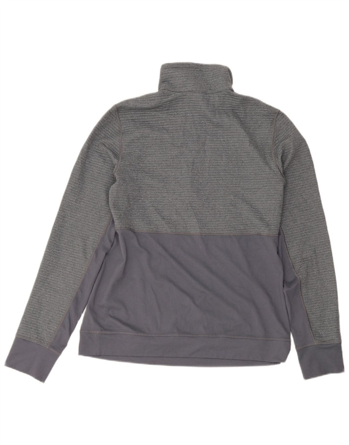 Adidas Femmes Climalite Pull Survêtement Top UK 12/14 Gris Moyen
