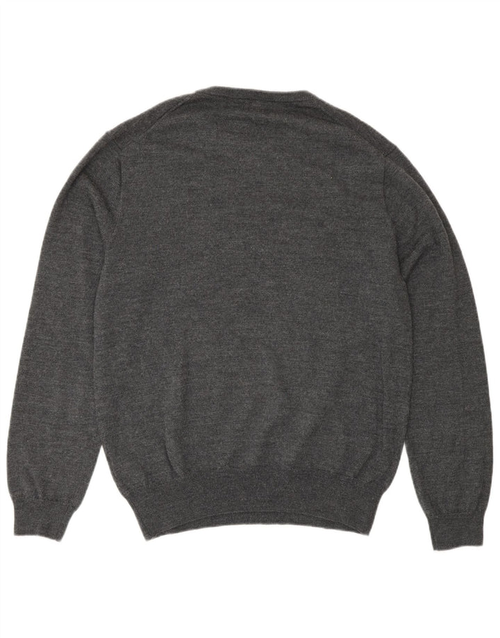 Polo Ralph Lauren Pull à col rond pour homme en laine gris moyen