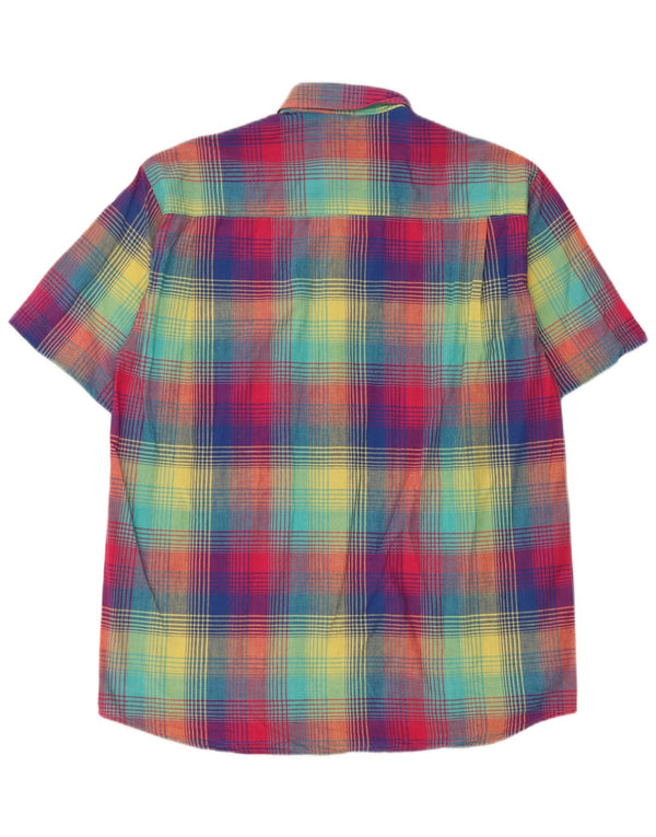 Rudnick Chemise à manches courtes pour homme Taille 39/40 Carreaux multicolores moyens