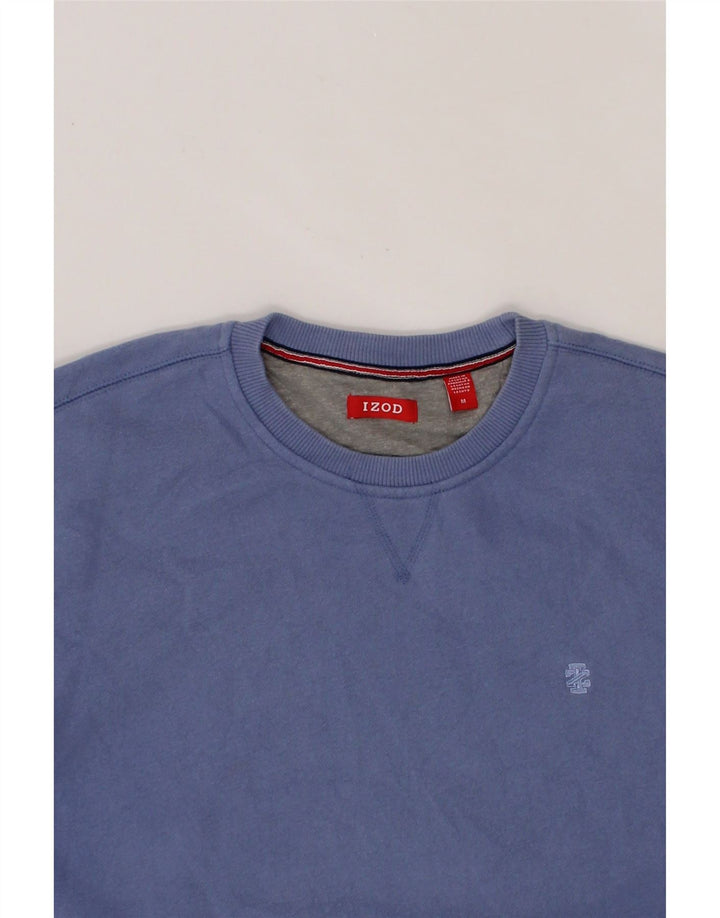 IZOD Mens Sweatshirt Jumper Medium Blue Cotton Vintage Izod and Second-Hand Izod from Messina Hembry 