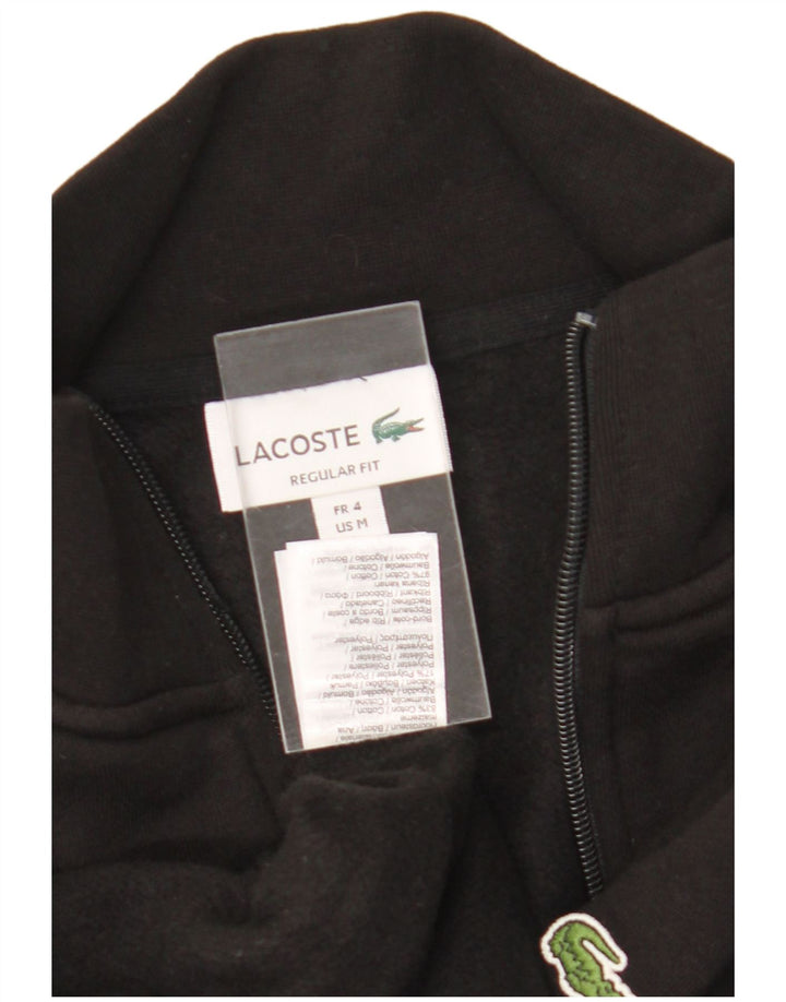 Lacoste Mens Regular Fit Survêtement Top Veste Taille 4 Moyen Noir Coton
