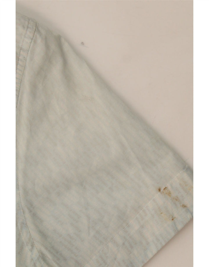 ICEBERG Mens Regular Fit Short Sleeve Shirt Medium Blue Vintage Iceberg and Second-Hand Iceberg from Messina Hembry 
