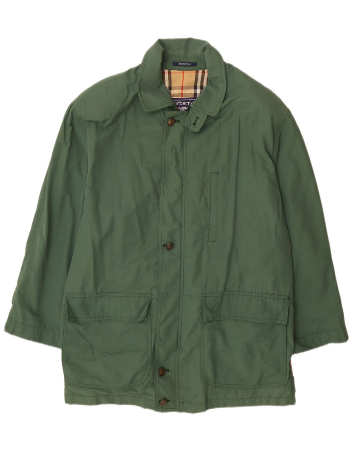 Burberrys Veste utilitaire pour homme IT 52 Large en coton vert