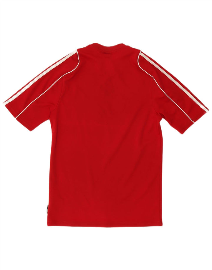Adidas Hommes Climalite T-Shirt Haut Petit Rouge Polyester